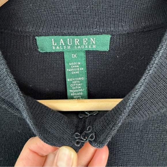 Lauren Ralph Lauren Military Inspired Knitwear Sweater Cardigan Jacket 1X - Picture 2 of 7